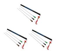 TOYANDONA 3piezas Bastón De Dirección Musical Con Mango De Imitación De Ágata Verde Accesorio Para Conductor De Orquesta Ligero y Ergonómico Para Profesionales y Estudiantes