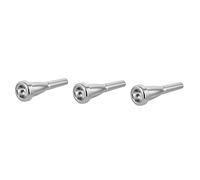 TOYANDONA 3piezas Boquilla De Trompeta Chapada Plata Instrumento Musical Profesional Para Desarrollo De Embocadura Adecuada Para Principiantes y Músicos Avanzados