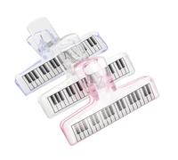 TOYANDONA 3piezas Carpeta De Música De Piano Clip Transparente Para Partituras Clips De Acrílico Para Sujetar Páginas De Partituras De Piano Hogar Escuela y Conciertos