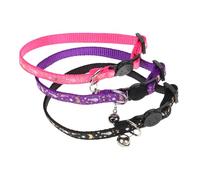 TOYANDONA 3piezas Collar Luminoso Reflectante para Gatos Patrón de Pez Adecuado para Uso Nocturno y Exterior Cómodo para Gatitos