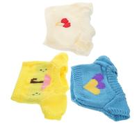 TOYANDONA 3piezas Conjunto Ropa para Ositos De Peluche Suéteres Decorativos Reemplazables para Muñecos Cherry Paraguas Corazón Accesorios Divertidos para Jugar y Coleccionar