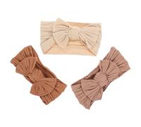 TOYANDONA 3piezas Diadema Lazo Diademas De Nailon Elásticas Pelo Accesorios Cabello Para Niña Pequeña Para Fiestas y Ocasiones Especiales