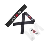TOYANDONA 3piezas Diadema Ninja Japonesa De Samurái Diadema De Karate Kid Para Deportes Cosplay y Artes Marciales Pañuelo Japonés De Chef De Sushi Para Cocina y Indumentaria Tradicional