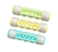 TOYANDONA 3piezas Juguetes De Dentición para Perros Juguete Masticable De TPR Hueso Cepillo De Dientes Herramienta De Cuidado para Cachorros Duradero