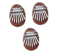 TOYANDONA 3piezas Kalimba Miniatura De Tonos Diseño Ergonómico Piano De Pulgar Para Principiantes Instrumento Musical Portátil Para Adultos Incluye Kit De Afinación y Manual De Canciones