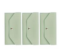 TOYANDONA 3piezas Monedero de Mujer de Piel Sintética Monedero Delgado Organizador Tipo Gestión del Dinero para Uso Diario