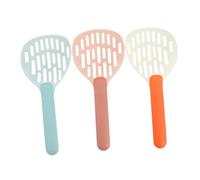 TOYANDONA 3piezas Pala para Arena De Gatos Portátil De Mano Unidades Diseño De Malla Perforada para Limpieza De Arenero Cuidado Diario De Mascotas