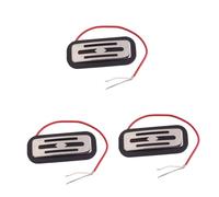 TOYANDONA 3piezas Pickups Humbucker De Metal Marco Negro Para Guitarras y Bajos Diseño Tipo Pan