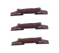 TOYANDONA 3piezas Puente De Guitarra Flotante De Rosewood Montaje y Diseño Arco Para Instrumentos Musicales Marrón