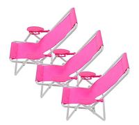TOYANDONA 3piezas Sillas De Playa para De De Accesorios para Infantiles y Muebles De Juguete De Veraniego