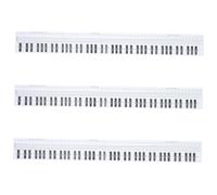 TOYANDONA 3piezas Simulación De Dedos Para Piano Guía Práctica Portátil De Teclas y Antiincrustante Para Principiantes Aprendizaje Musical Color Blanco