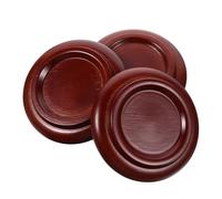 TOYANDONA 3piezas Tazas para Ruedas De Piano De Suelo Antideslizantes para Piano Vertical Almohadillas De Madera para Caster Reducción De Ruido y Estabilidad Protector De Piso para Madera