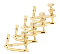 TOYANDONA 4 Afinadores Metálicos Finos para Violín 4/4 y 3/4, Color Dorado Clásico, Piezas de Violín Esenciales para Ajuste Preciso de Cuerdas, Accesorios Profesionales para Músicos