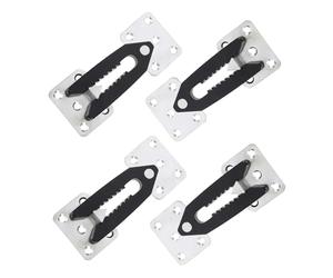 TOYANDONA 4 Conectores para Sofá Seccional de Acero y Plástico 12.20X5.50X1.50Cm Broche de Ensamble y Resistente para Muebles