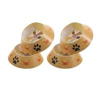 TOYANDONA 4 Cuencos Conmemorativos de Papel para Mascotas Fallecidas, Set de 4 Recipientes para Ceremonias Funerarias de Perros y Gatos, Suministros para Homenaje y Funeral de
