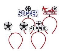 TOYANDONA 4 Diademas de Fútbol para Mujer y Adolescente, Accesorios para Fiestas Deportivas, Material de Fieltro y Plástico, Resistentes y Cómodas para Eventos y Áreas Deportivas