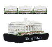 TOYANDONA 4 estatuas de Resina de la Casa Blanca, Recuerdo de Washington D. C., Modelo Realista, Escultura arquitectónica de Resina de la Casa Blanca, decoración para el hogar, Recuerdo