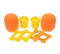 TOYANDONA 4 Juegos Cubierta de golpe de viento de Mike micrófono anticaída escudo pop Equipo de proteccion suministros Estuche protector gel de sílice