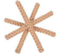TOYANDONA 4 Piezas Abrazadera de Cortina de Macramé Hecha a Mano, Yute | Estilo Boho Rústico Farmhouse, Uso Versátil para Hogar y Exterior, Fácil de Instalar