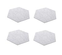TOYANDONA 4 Piezas Almohadilla Insonorizada Hexagonal hexágono tablón de anuncios de fieltro decoración paneles de pared de reducción de ruido azulejos de la pared ktv baldosas de cerámica
