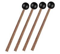 TOYANDONA 4 Piezas Baquetas de Madera para Instrumento de Lengua Accesorio de Percusión Baquetas Clásicas para Principiantes Mazo de Batería Profesional
