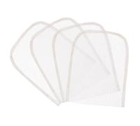 TOYANDONA 4 Piezas Base de Malla de Encaje para Confección de Pelucas Frontal de Encaje 4X4 Pulgadas Color Marrón Oscuro Red para Peluca Ligera y Transpirable para Manualidades y