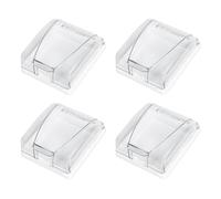 TOYANDONA 4 Piezas Caja de Cubierta de Salida Tipo 86 para Enchufes de Pared Instalación sin Desmontaje y Material PC Resistente para Baños y Balcones