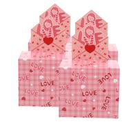 TOYANDONA 4 Piezas Caja de Obsequio Elegante de Cartón Corrugado Tapa y Ranura Extraíble para Cumpleaños y San Valentín, Adecuado para Almacenar Pequeños Objetos