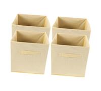 TOYANDONA 4 Piezas Cajas de Almacenamiento de Tela Plegables Organizadores Multifuncionales para Ropa y Accesorios Cajas de Almacenaje Colapsables para y Oficina