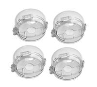 TOYANDONA 4 Piezas Campana De Protección De Gas Fundas Prueba De Fuego Para Estufas De Cocina Protector De Perilla De Seguridad Para Gas De Cocina Para Uso