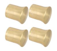 TOYANDONA 4 Piezas Cubiertas Doradas para Tiradores de Cajón Diseño Chino Tallado, Accesorios de Muebles de Aleación de Aluminio y Cobre para Decoración Elegante en Hogar y Estudio