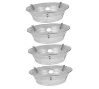 TOYANDONA 4 Piezas De Cubierta De Parabrisas Rejilla para Freír Soporte Universal para Wok De Cocina Soporte De Hierro Inoxidable Anillo para Quemador De Wok Soporte para Wok De Horno