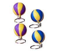TOYANDONA 4 Piezas de Voleibol Deportivo con Diseño de Pelota de Decoración para Claves y para Fanáticos del Voleibol Color y Azul