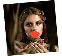 TOYANDONA 4 Piezas Decoraciones de Boca Grande Forma de Salchicha para Halloween Accesorios de Cosplay Divertidos y Resistentes para Fiestas y Actuaciones