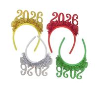 TOYANDONA 4 Piezas Diadema Festiva Año Accesorios de Cabello con Brillos para Fiestas y Celebraciones