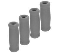 TOYANDONA 4 Piezas Empuñaduras Antideslizantes para Muletas y Bastones Protección Ergonomía para Personas Mayores Acolchado y Transpirable Color Gris