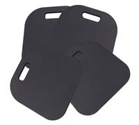 TOYANDONA 4 Piezas Estera Deportiva Asiento Jardín Almohadilla Jardinería Almohadilla para Arrodillarse Extra Gruesa Rodilla Ergonómica Almohadillas Suave Negro Eva