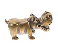 TOYANDONA 4 Piezas Figurita de Hipopótamo de Latón Vintage Estatua Decorativa de Animal Adorno de Escritorio Compacto y Duradero Decoración para Hogar y Oficina