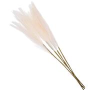 TOYANDONA 4 Piezas Hierba Pampa Artificial de Ramas Altas de Césped Falso Beige Resistente la Deformación y Desvanecimiento Decoración Versátil para Bodas Hogar y Eventos