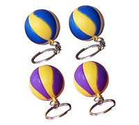 TOYANDONA 4 Piezas Llaveros de Voleibol Colgantes de Deportivo Decoración para Mochilas y Claves para Fanáticos del Voleibol y Azul y
