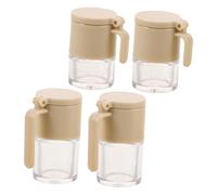 TOYANDONA 4 Piezas Mini Frascos de Condimentos para Casitas de Muñecas Tarros Realistas de Especias Azúcar y Sal Envases Compactos y Decorativos para Cocina Miniatura