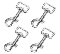 TOYANDONA 4 piezas Mosquetones Giratorios para Correa de Perro Ganchos Metálicos con Cierre de para Llaveros Artesanía y Accesorios Múltiples