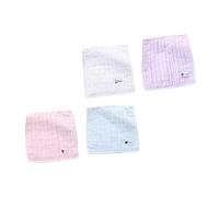 TOYANDONA 4 Piezas Pañuelo De Algodón Toalla Cuadrada Toalla Facial Bebe Lavable De Saliva Para Uso Diario Casa Parque