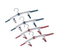 TOYANDONA 4 Piezas Perchas Plegables para Ropa Organizador Colgante Práctico Resistente al Viento y Plegable para Viaje Camping y Uso al Aire