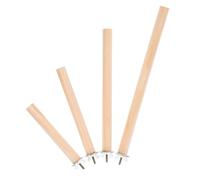 TOYANDONA 4 Piezas Puesto de Loros Perca DE para PEQUEÑO Percha de pájaro Perchas para periquitos para Jaula Percha para Jaula de pájaros Suministros para periquitos Percha de Loro de Madera