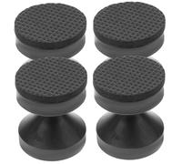 TOYANDONA 4 piezas Soporte Ajustable para Cabecero de Cama Tope Antivibraciones con Adhesivo Fuerte Protector de Pared y Marco Compatible con Muebles y Sofás de Color Negro