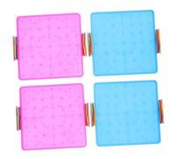 TOYANDONA 4 Piezas Tablero de Clavos Plástico Educativo Colores Aleatorios Doble Cara para Matemáticas Escolares Desarrollo Habilidades Color Aleatorio Color Aleatorio