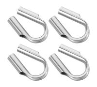 TOYANDONA 4 Piezas Type Heavy Duty Stainless Steel Rope Thimble For Sailing Fishing and Railing Secure Connection and Fit