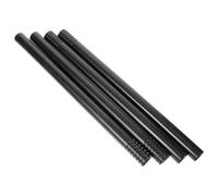 TOYANDONA 4 Piezas Varilla de Escoba de Bruja Negra de Plástico para Fiestas y Actuaciones, Resistente y Difícil de Romper, Accesorio Adecuado para Complementos de Disfraz