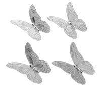 TOYANDONA 4 Pomos de Tirador de Cajón Vintage de Aleación de Zinc en Plata, Diseño Único y Fácil Instalación para Muebles y Armarios Hogar